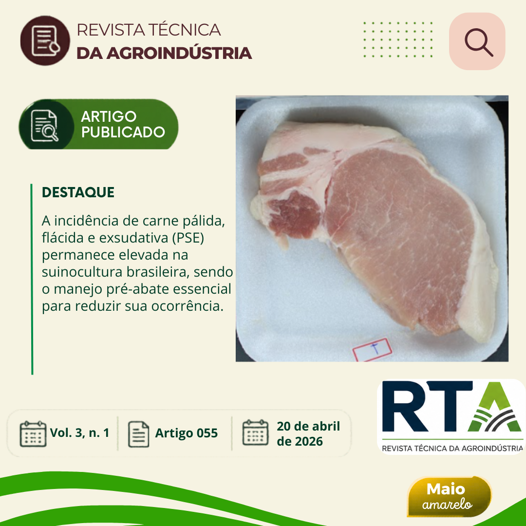 CARNE PSE EM SUÍNOS NO BRASIL: CARACTERIZAÇÃO, FATORES DE OCORRÊNCIA E IMPACTOS NA QUALIDADE DA CARNE